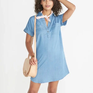 Marine Layer Daisy Chambray Tunic Dress